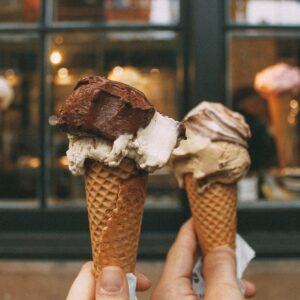 ice cream, cone, chocolate, vanilla, flavor, cold, hands, ice cream, ice cream, ice cream, ice cream, ice cream